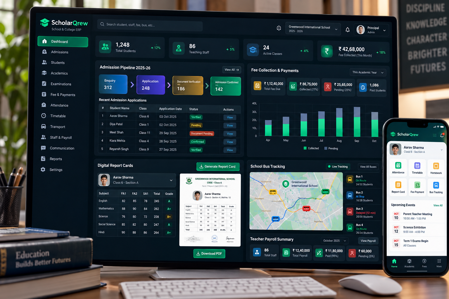 ScholarQrew School & College ERP